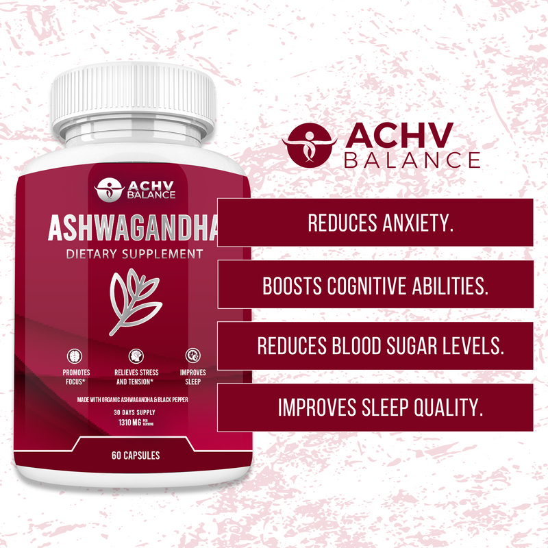 ASHWAGANDHA - Helps Relieve Stress, Ease Tension & Improve Sleep