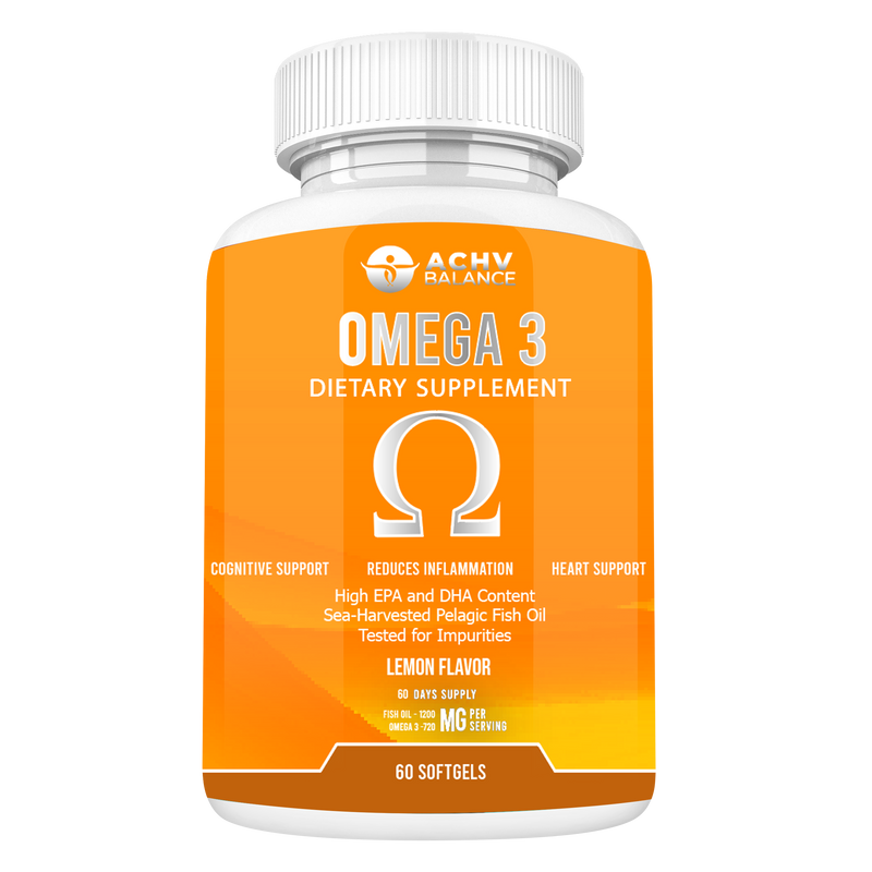 OMEGA 3 - For Cognitive & Heart Support | Lemon Flavor