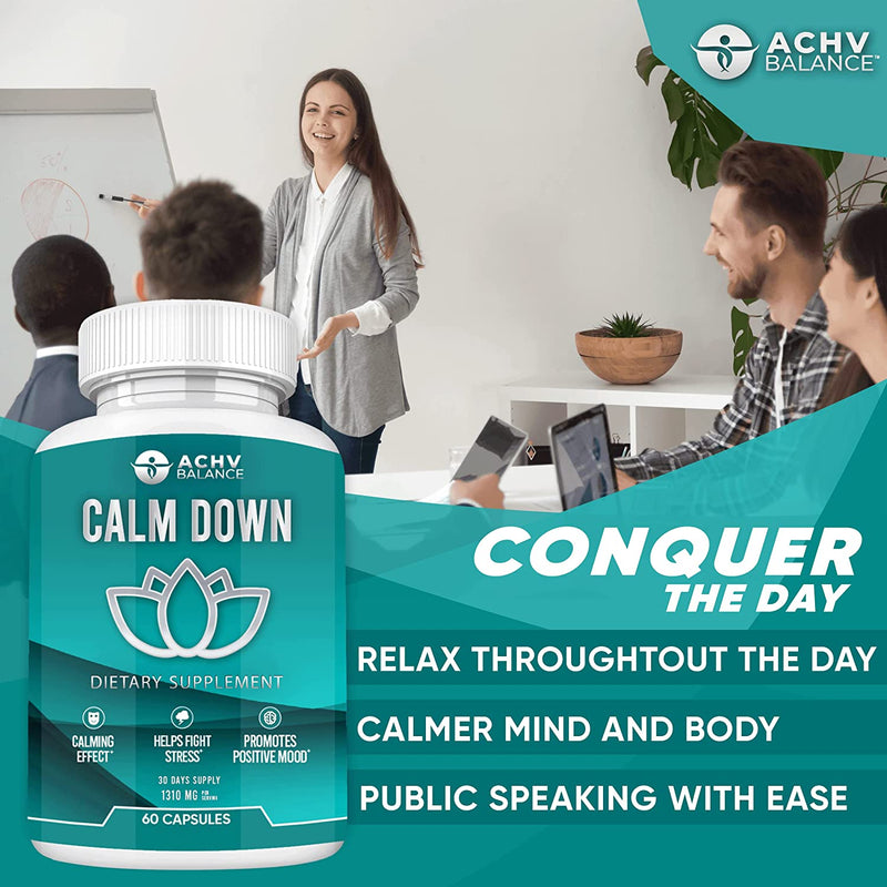CALM DOWN - Natural Stress & Anti Anxiety Relief
