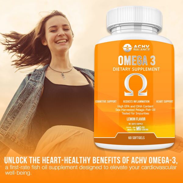 OMEGA 3 - For Cognitive & Heart Support | Lemon Flavor